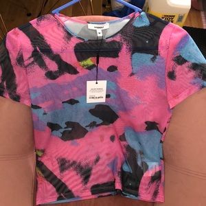 Miaou Mini Tee in Pink